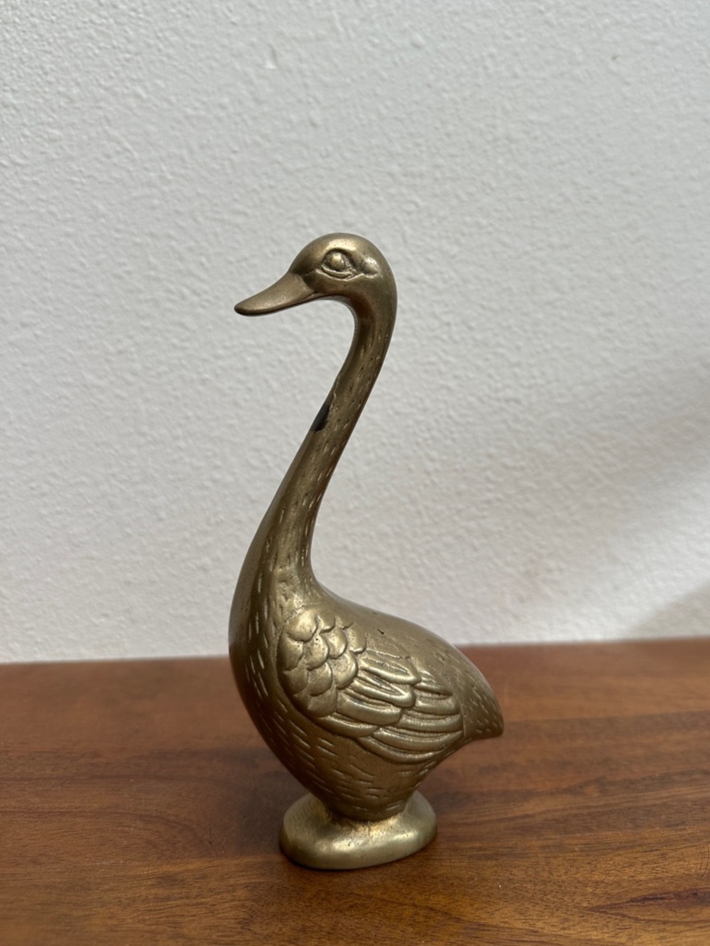 Brass Swan Figurine
